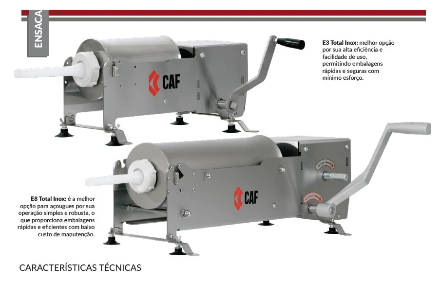 Ensacadeiras para embutidos CAF